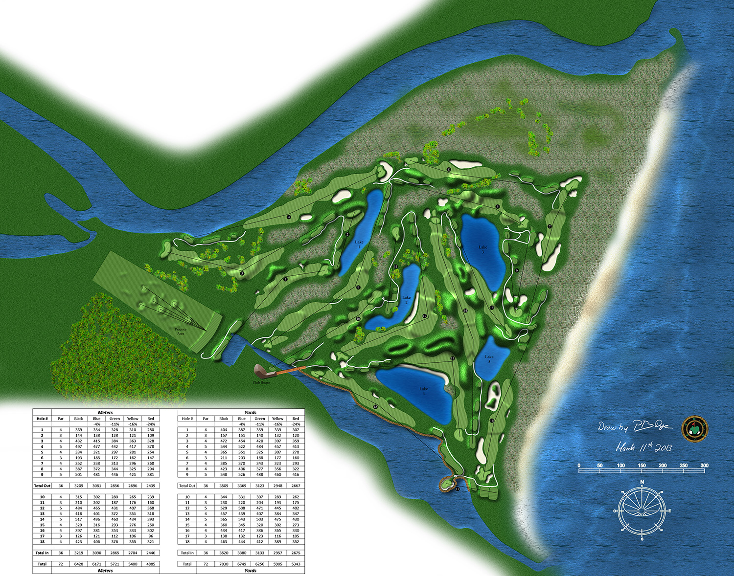 mappa golf